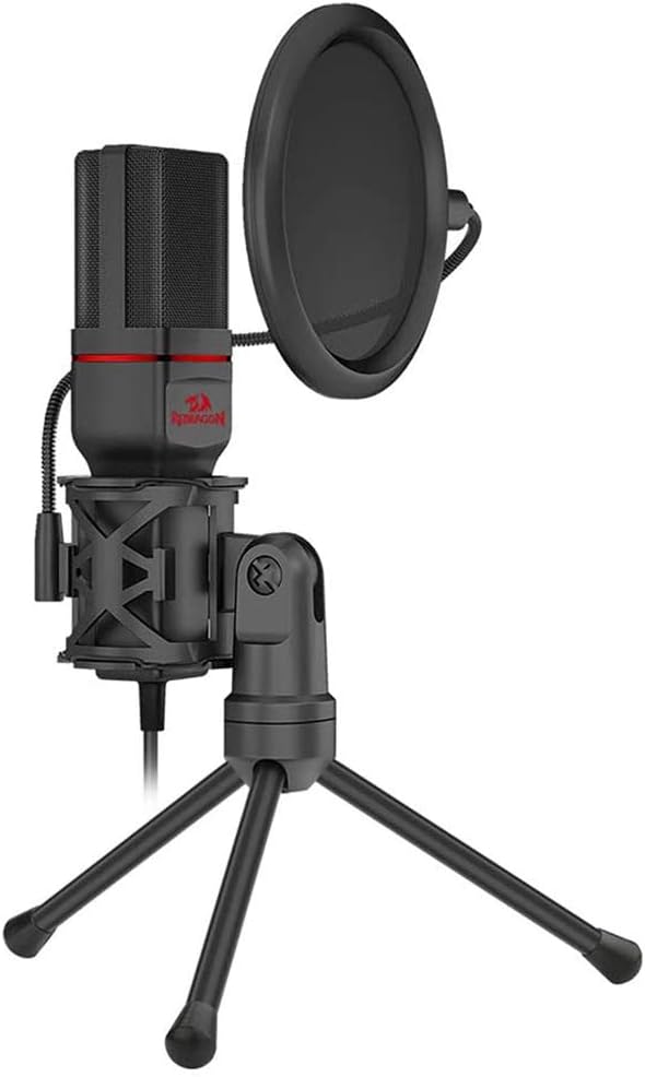 Redragon Seyfert GM100 Professional Gaming Microphone with Pop Filter (3.5mm Connection