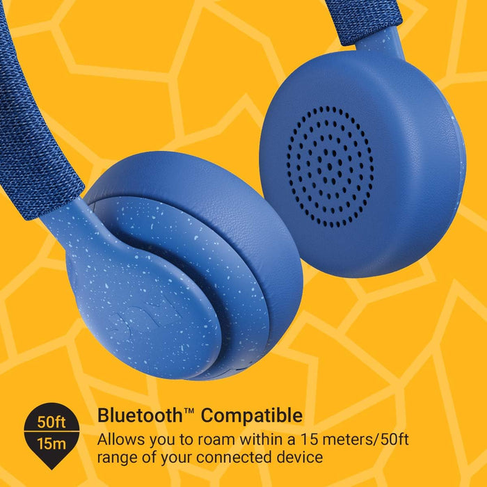 Jam Been There On-Ear Bluetooth Headphones, 40mm Drivers, 14 Hour Playtime, 10 Metre Range, Hands Free Calling, IPX4 Sweat and Rain Resistant, Light Weight, Natural Open Sound