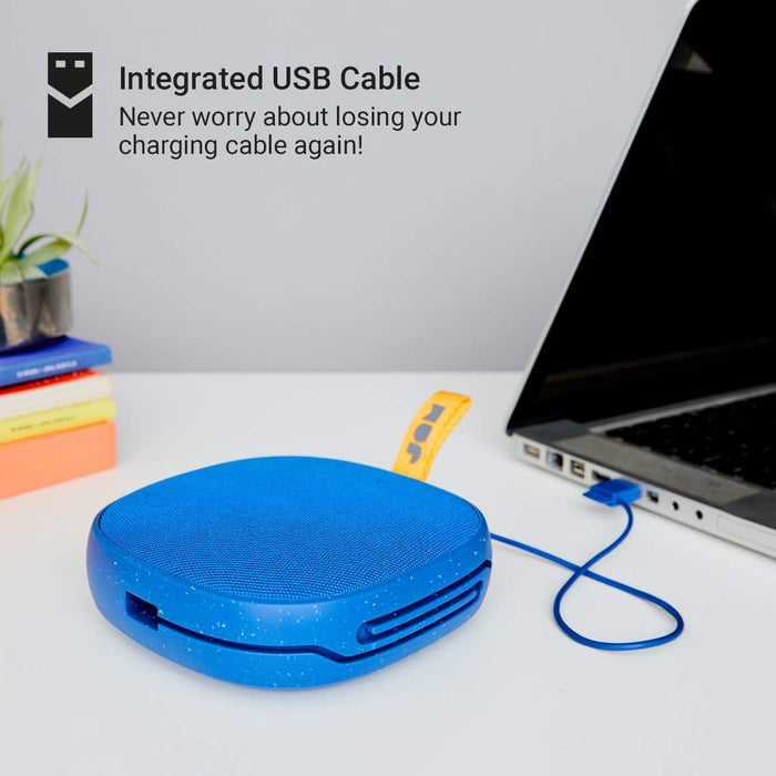 Jam Hang Tight Shower Bluetooth Speaker, 12 Hour Playtime, Waterproof, Dust Proof, Drop Proof IP67 Rating, Mono 5w Driver, Built in Speakerphone, Aux In Port, Integrated USB - Blue