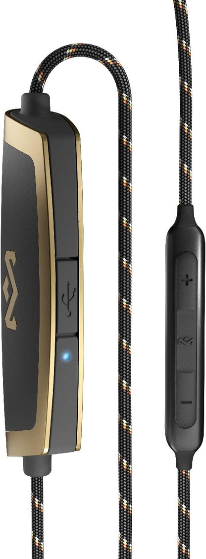 House of Marley Uplift 2 Wireless - Bluetooth In-Ear Headphones / Noise Isolating Earphones, Hands-Free Calling In-Line Mic, 3 Button Controls, Ergonomic Design for Perfect Fit –