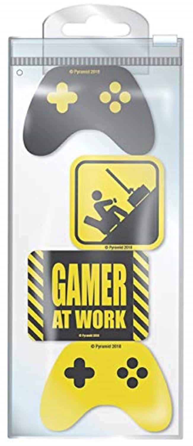 Gamer at Work Shaped Erasers - 4 Pieces