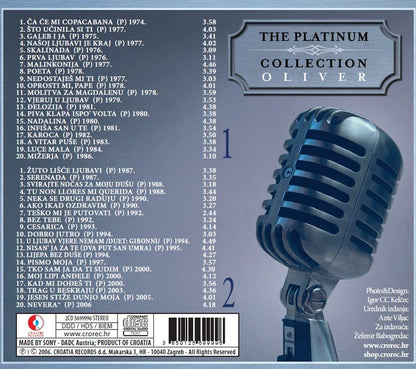 OLIVER DRAGOJEVIC - The platinum collection - 40 hitova (2 CD)
