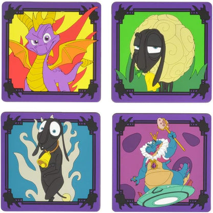 Official Spyro the Dragon Silicone Coasters (4 Pack