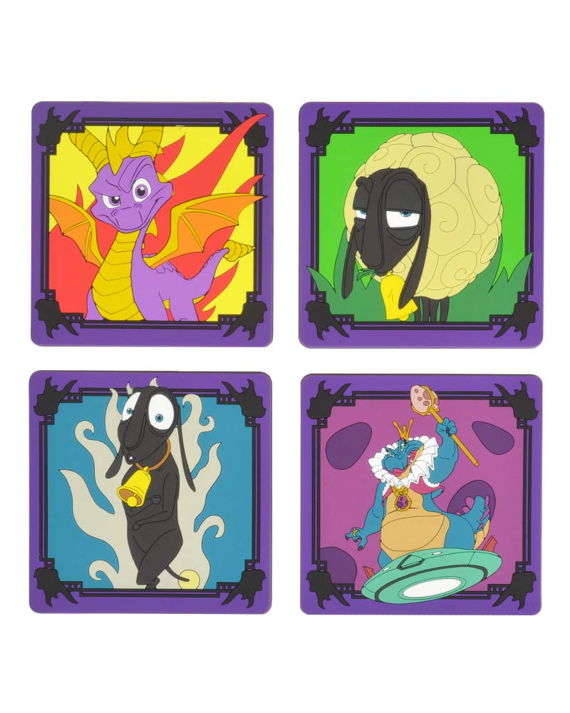 Official Spyro the Dragon Silicone Coasters (4 Pack