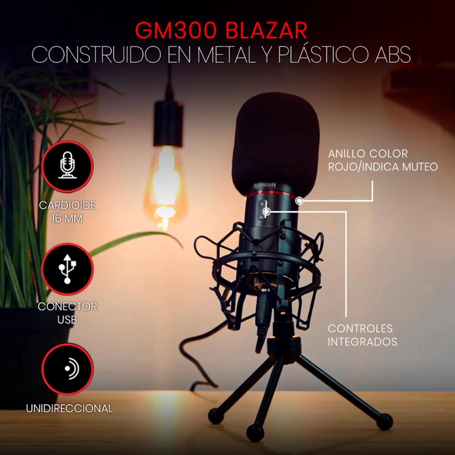 Microphone - Redragon Blazar Gm300