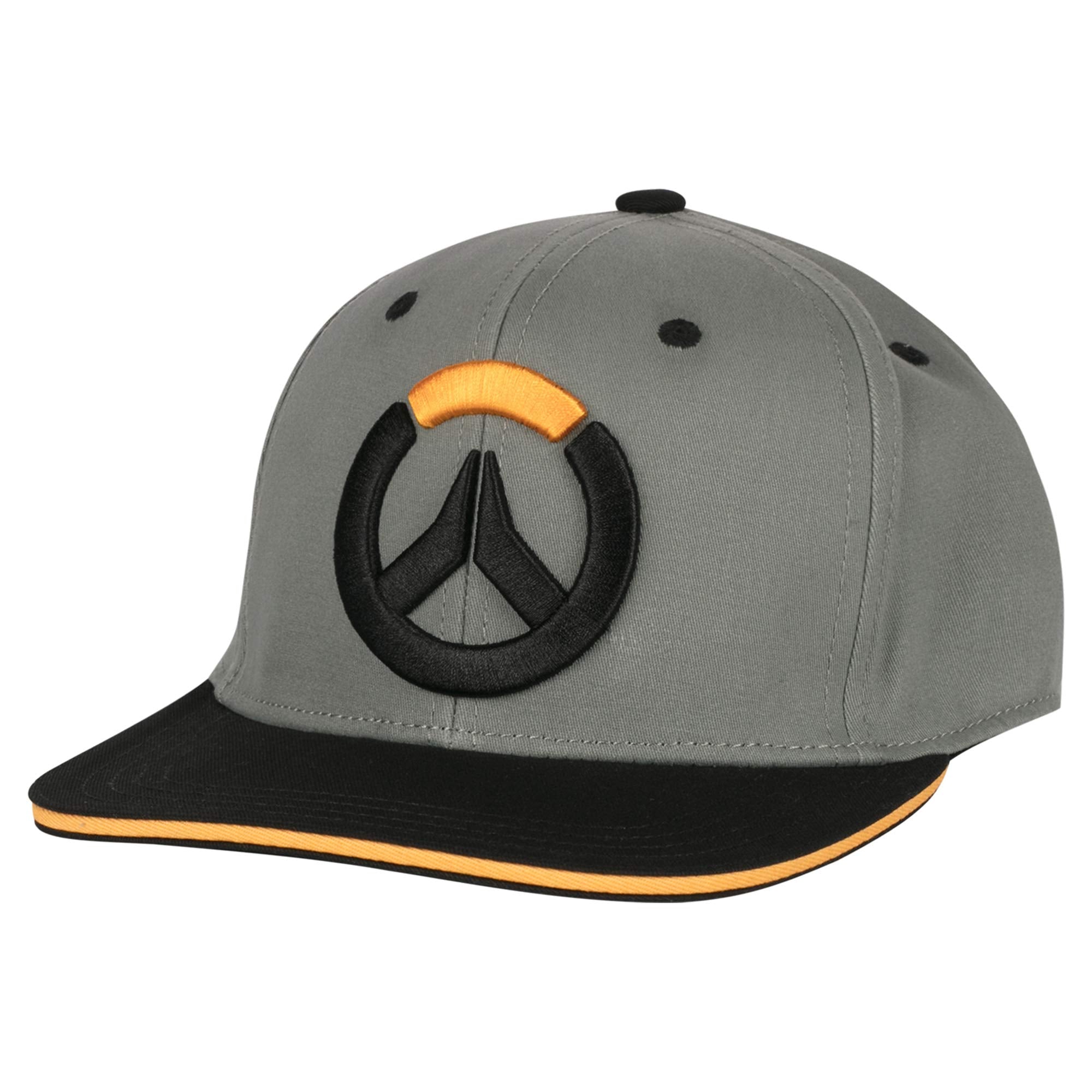 JINX Overwatch Blocked Stretch-Fit Baseball Hat, Black, One Size