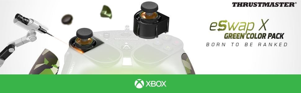 Thrustmaster ESWAP X Green Color Pack - Pack of 7 Green Camo Modules for ESWAP X Controller