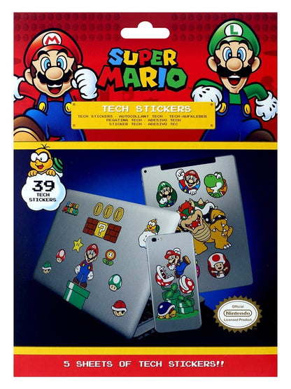 Pyramid International - RD-RS461456, Adesivi a tema Super Mario único Colorato, Pyramid International Nintendo Mario - Autocollants Super Mario Royaume Champignon Multicolore RD-RS461456 Taille Unique Taille Unique Multicolore, Pyramid International Super