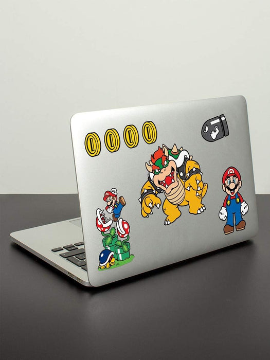 Pyramid International | Super Mario | Tech Stickers | Mushroom Kingdom | Officially Licensed