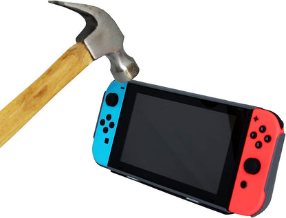 Gioteck - Tempered glass screen protector for Nintendo Switch - Tempered glass screen protector for switch - Anti-fingerprint - 9H scratch resistant - Easy to install - 99% transparent