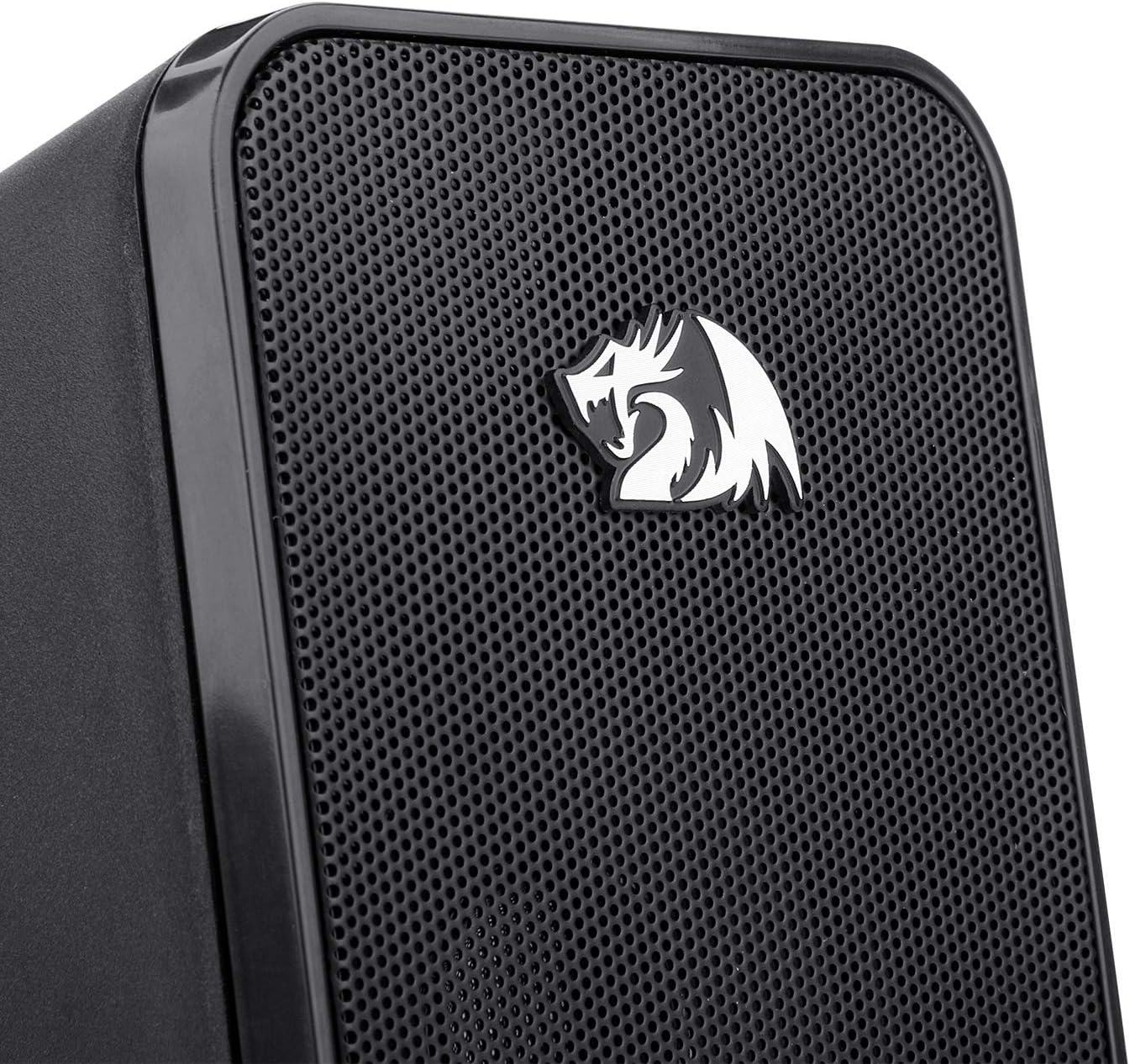 Redragon 2.0 Stentor (GS500) 2x5W Stereo Speaker for Computer with Red Backlight, Powered by USB & 3.5mm Jack