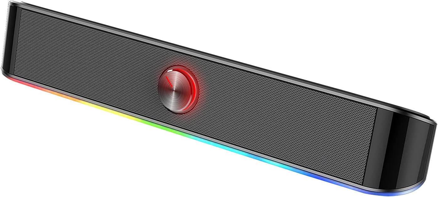 Redragon Gaming Soundbar GS560 Adiemus, RGB, Compact Size, Excellent Sound, RED-GS560, Black