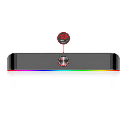 Redragon Gaming Soundbar GS560 Adiemus, RGB, Compact Size, Excellent Sound, RED-GS560, Black