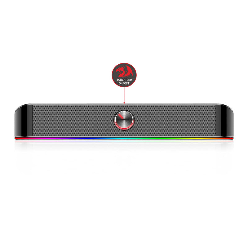Redragon Gaming Soundbar GS560 Adiemus, RGB, Compact Size, Excellent Sound, RED-GS560, Black