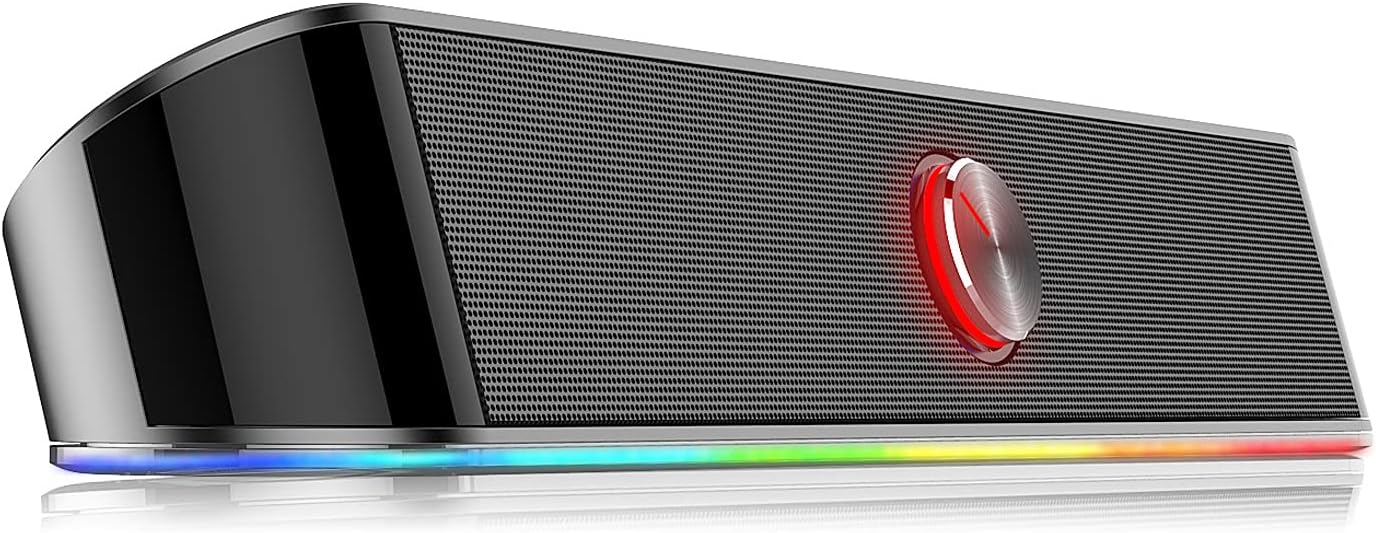 Redragon Gaming Soundbar GS560 Adiemus, RGB, Compact Size, Excellent Sound, RED-GS560, Black
