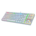 Redragon K552 Mechanical Gaming Keyboard Compact 87 Key Kumara Wired Cherry MX Blue Switches Equivalent for Windows PC Gamers (RGB Backlit White