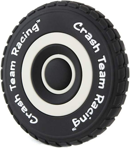 TUBBZ Numskull Crash Team Racing Official Crash Bandicoot Merchandise - CTR Nitro-Fueled Tyre Coasters (Set of 4) NS1607
