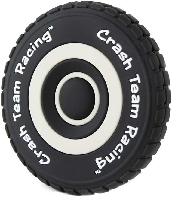 TUBBZ Numskull Crash Team Racing Official Crash Bandicoot Merchandise - CTR Nitro-Fueled Tyre Coasters (Set of 4) NS1607