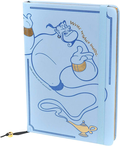 Disney Aladdin (Write Wishes Here) A5 Premium Notebook, Blauw/Zwart/Wit