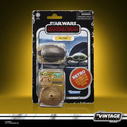 Star Wars Retro Collection The Child Toy 9.5-cm-Scale The Mandalorian Action Figure with Accessories, Toys for Kids Ages 4 and Up