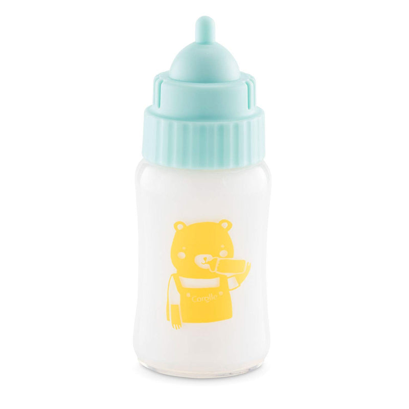 Corolle 9000141030 Milchflasche mit Mon Grand Poupon Bottle with Disappearing Milk / 3 Baby Sounds / 13 cm/Suitable for Children from 3 Years, White, 1 Count (Pack of 1