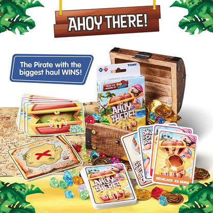 TOMY Ahoy There! Juego de Cartas, una Familia de ritmo rápido, Juego de Cartas de acción para niños y niñas, Juegos de Mesa de Cartas a Partir de 6, 7, 8, 9, años en adelante