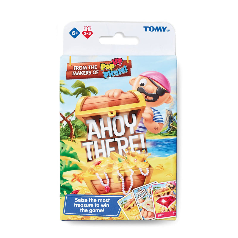 TOMY Ahoy There! Juego de Cartas, una Familia de ritmo rápido, Juego de Cartas de acción para niños y niñas, Juegos de Mesa de Cartas a Partir de 6, 7, 8, 9, años en adelante