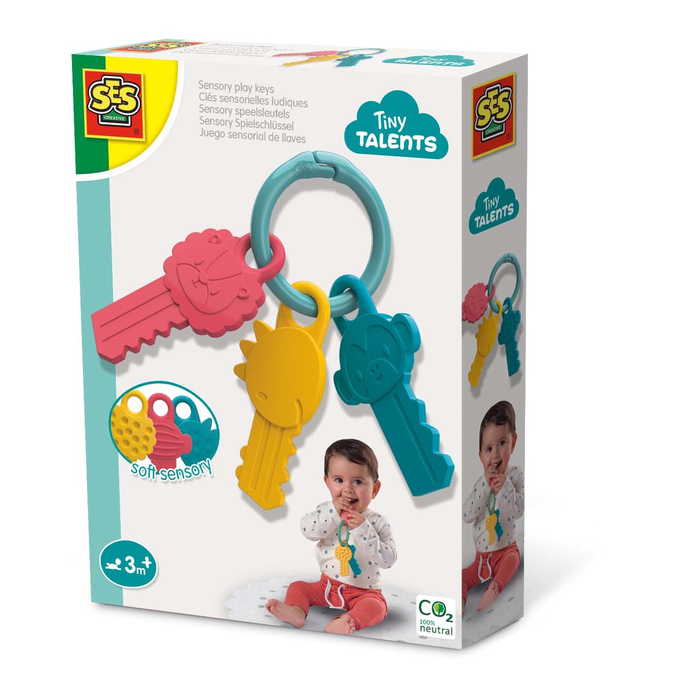 SES Creative 13115 Sensory Play Keys, Diverse Farben, One Size