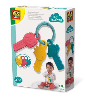 SES Creative 13115 Sensory Play Keys, Diverse Farben, One Size