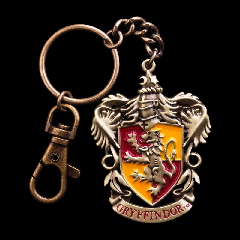 The Noble Collection- Llavero con Escudo de Gryffindor Coleccionable, Color Negro, S (NN7673