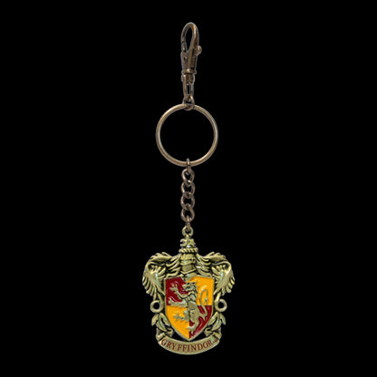 The Noble Collection- Llavero con Escudo de Gryffindor Coleccionable, Color Negro, S (NN7673