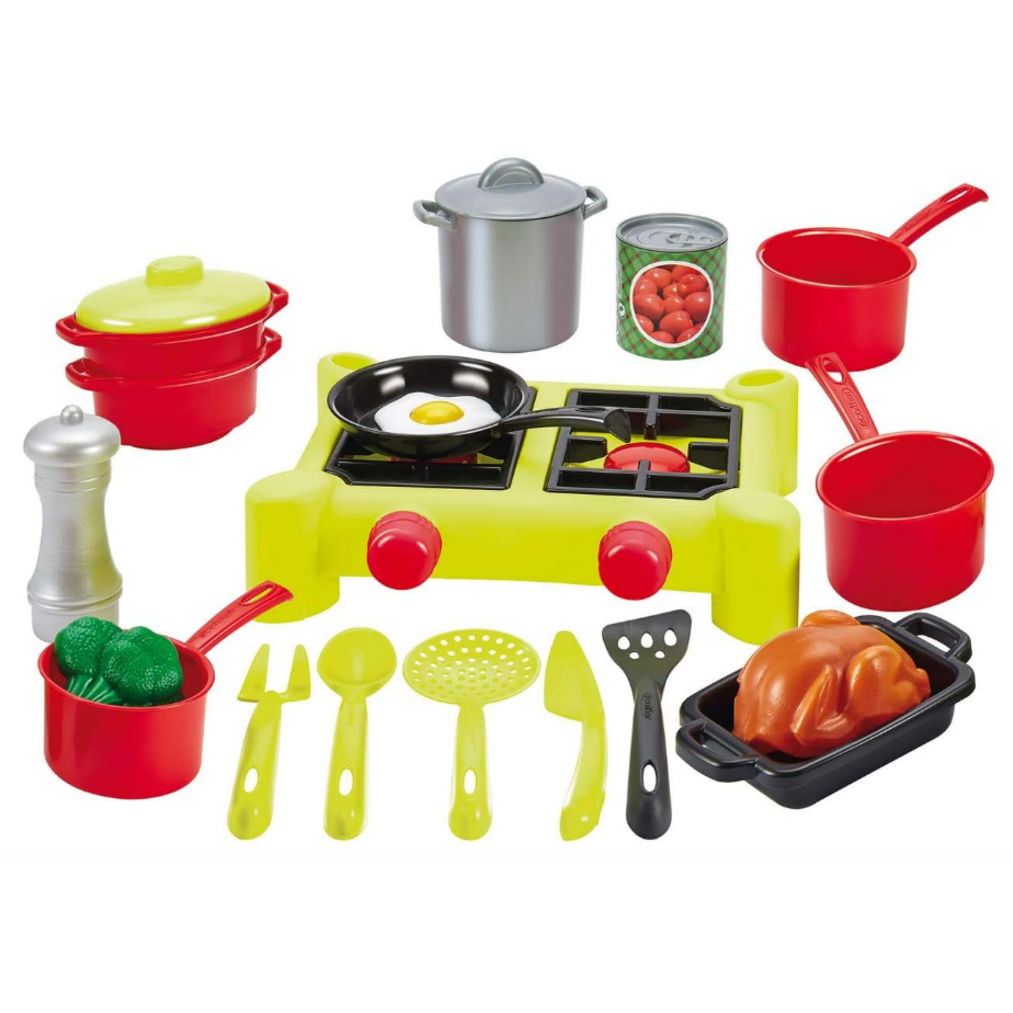 Ecoiffier 2649 Camping Stove with Accessories, Gray