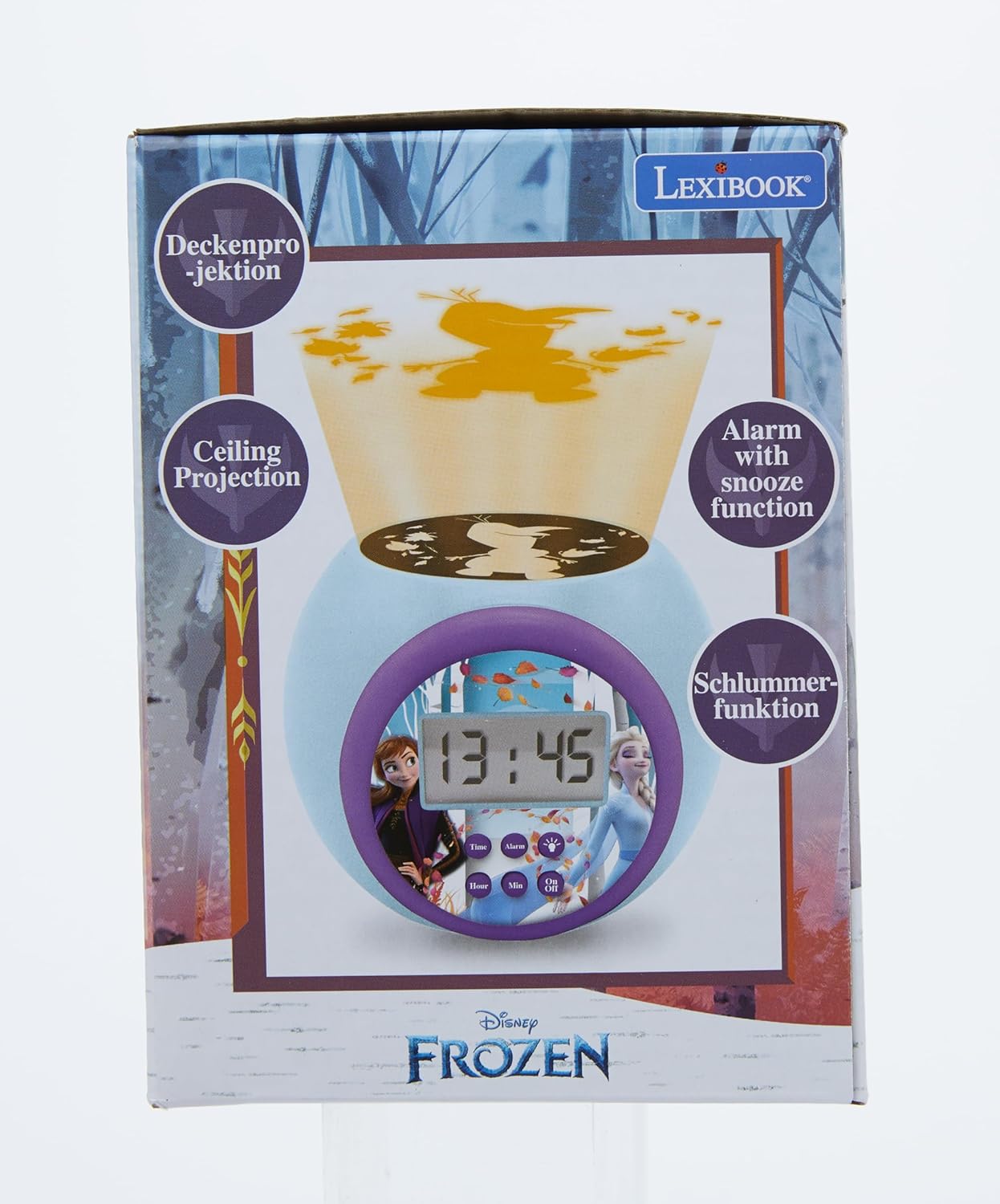 Lexibook - Disney Frozen - Projector Alarm Clock (Rl977Fz)