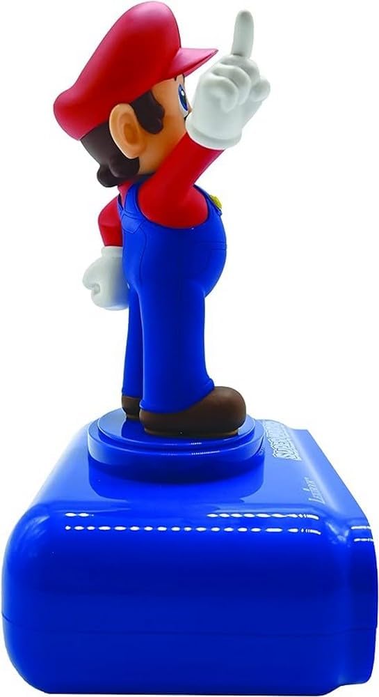 LEXIBOOK Nintendo Digital Alarm Clock - Snooze Function - Super Mario Sound Effects - Children Boys, Blue/Red, T.Unica, T.Única