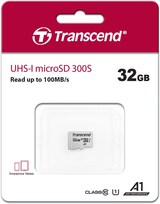 Transcend 16GB microSDHC 300S Class 10 Memory Card with up to 95/45 MB/s (for Smartphones, Digital Camers and Nintendo Switch Consoles) without SD Adapter TS16GUSD300S