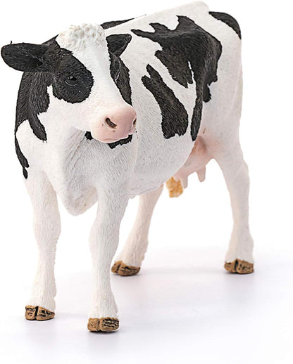 schleich 13797 Kuh Schwarzbunt, ab 3 Jahren, FARM WORLD - Spielfigur, 13 x 6 x 8 cm