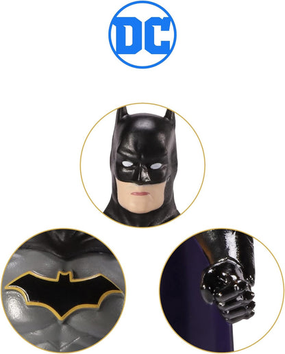 The Noble Collection DC Comics Mini Bendyfigs Batman - 5.5in (14cm) Noble Toys Miniature Bendable Figure Posable Doll Figures