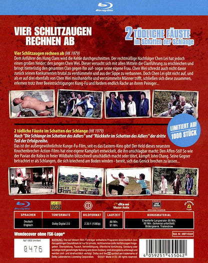Vier Schlitzaugen rechnen ab / Zwei Tödliche Fäuste im Schatten der Schlange