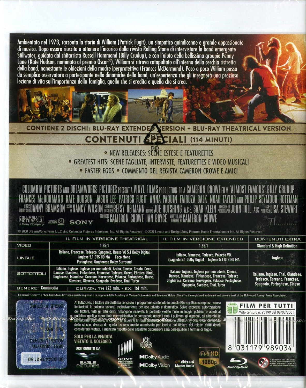 Almost Famous (Bd Hd Th + Bd Hd Ext)