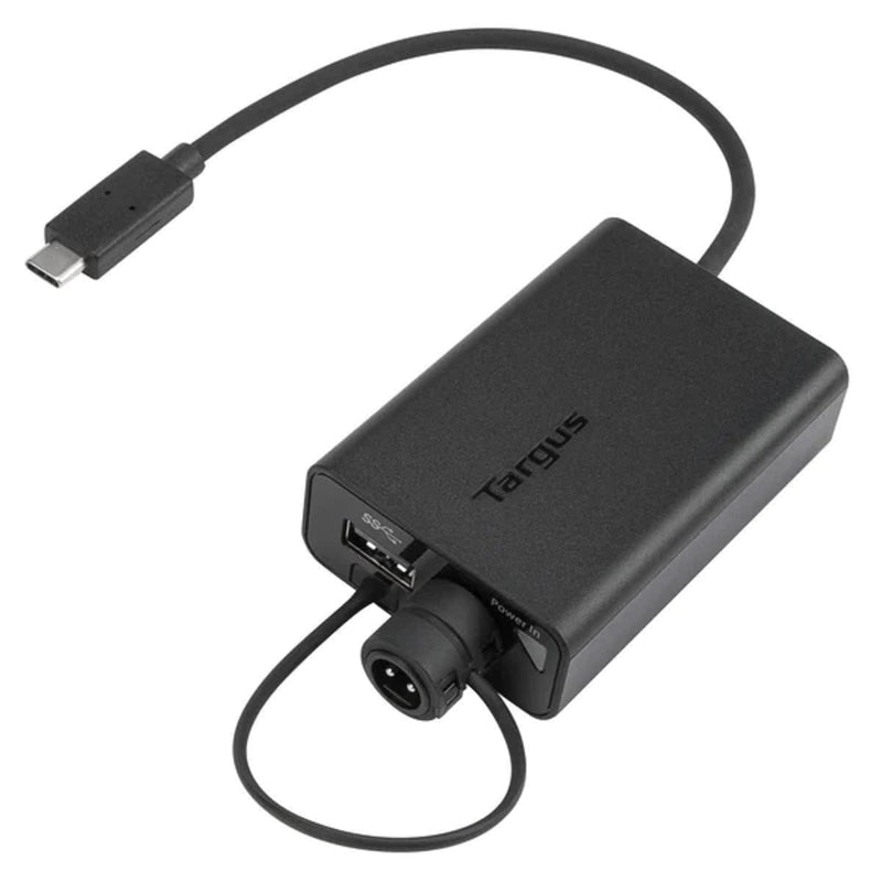 Targus ACA47GLZ Adaptador multiplexor USB-C Compatible con portátiles USB-C Tamaño Compacto para facilitar el Transporte - Negro