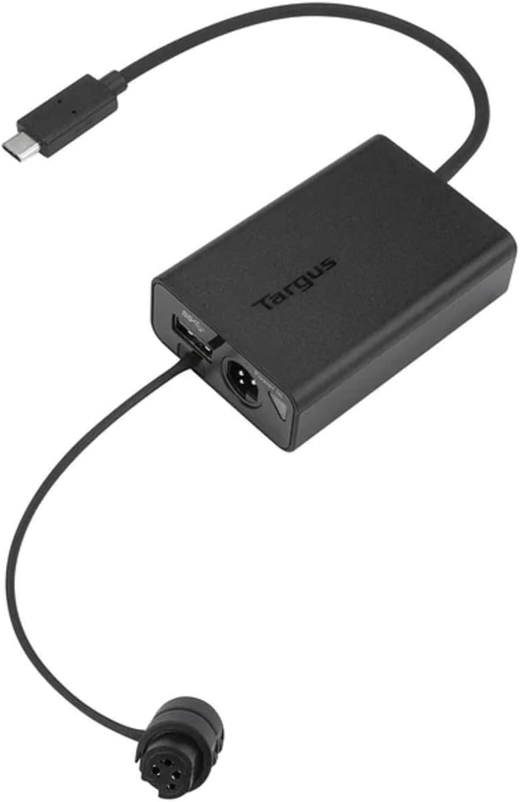 Targus ACA47GLZ Adaptador multiplexor USB-C Compatible con portátiles USB-C Tamaño Compacto para facilitar el Transporte - Negro