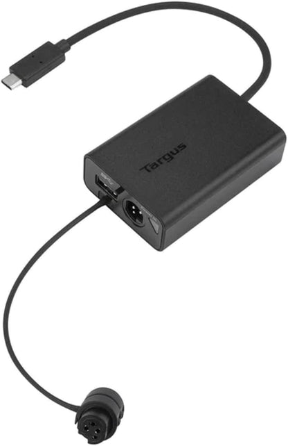 Targus ACA47GLZ Adaptador multiplexor USB-C Compatible con portátiles USB-C Tamaño Compacto para facilitar el Transporte - Negro