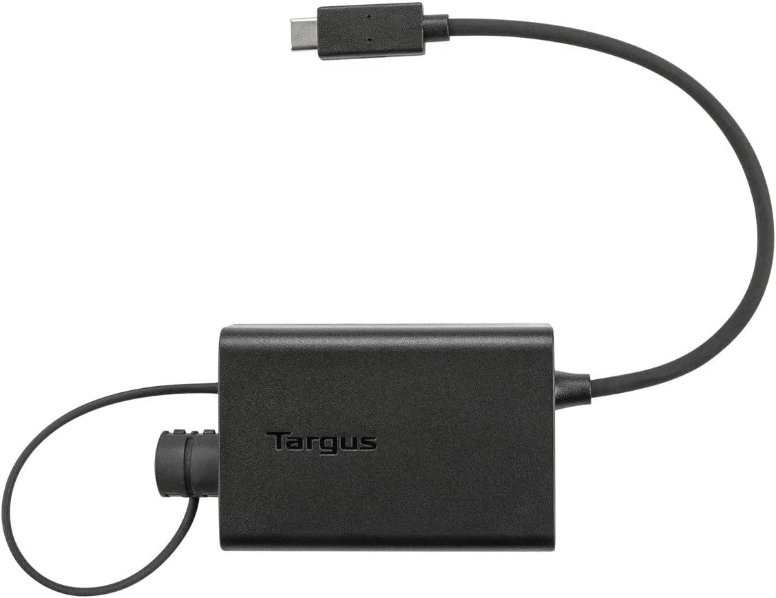 Targus ACA47GLZ Adaptador multiplexor USB-C Compatible con portátiles USB-C Tamaño Compacto para facilitar el Transporte - Negro