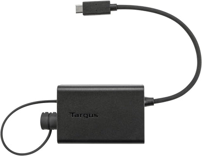 Targus ACA47GLZ Adaptador multiplexor USB-C Compatible con portátiles USB-C Tamaño Compacto para facilitar el Transporte - Negro
