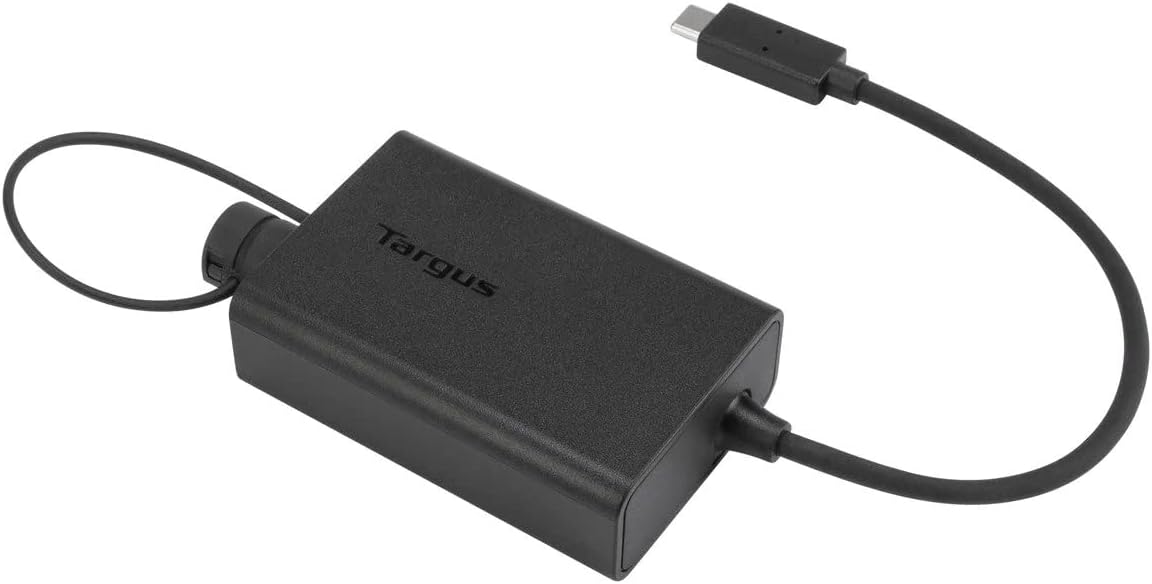 Targus ACA47GLZ Adaptador multiplexor USB-C Compatible con portátiles USB-C Tamaño Compacto para facilitar el Transporte - Negro