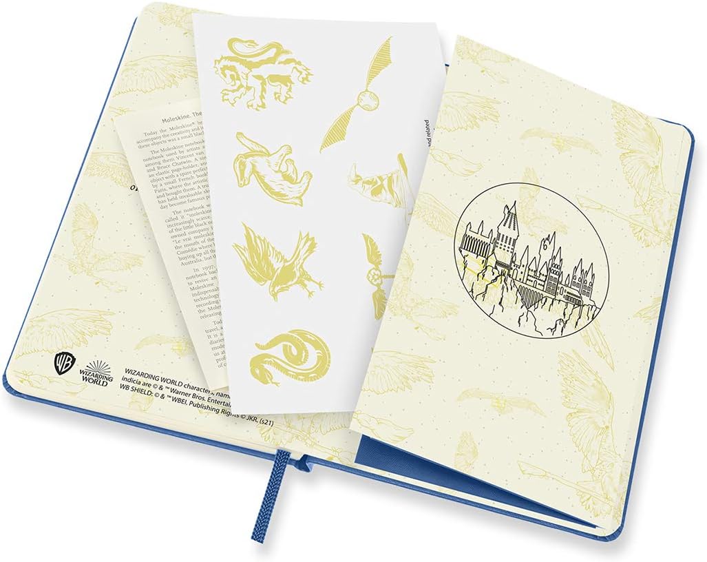 Moleskine Limited Edition Harry Potter 12 Month 2022 Weekly Planner, Hard Cover, Pocket (3.5" x 5.5"), Antwerp Blue