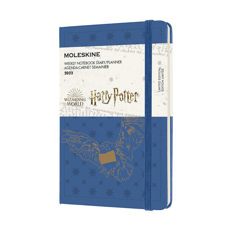 Moleskine - 12-Month Weekly Planner, Weekly Diary 2022, Harry Potter Limited Edition Planner, Owl Theme, Hard Cover, Pocket Size 9x 14 cm, 144 Pages