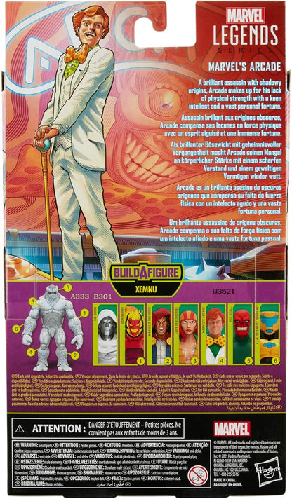 Hasbro Marvel Legends Series 6-inch Collectible Marvel's Arcade Action Figure and 2 Accessories