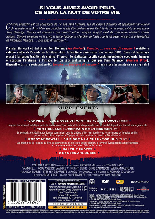 Vampire, ...vous avez dit vampire ?