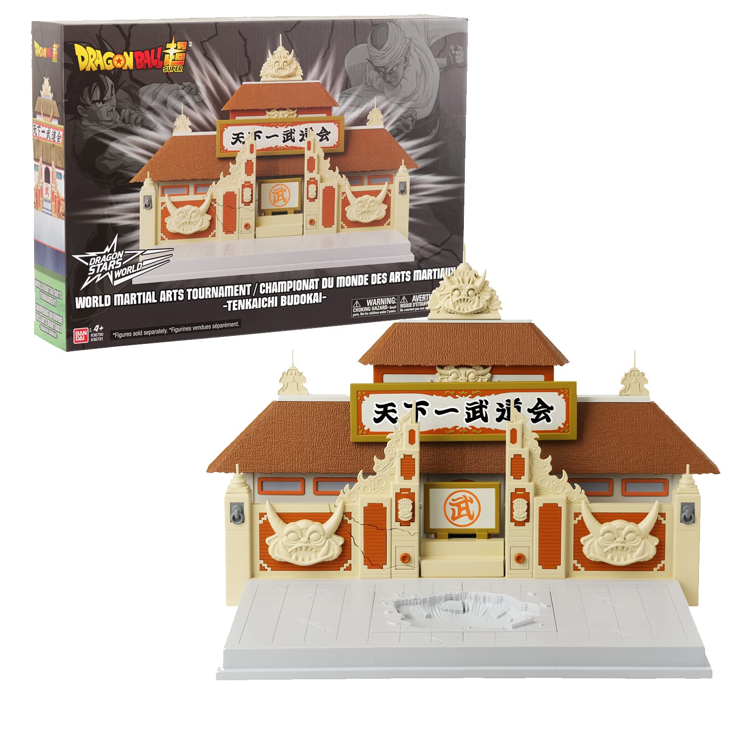 Dragon Ball Bandai Tenkaichi Budokai Playset Super Tenkaichi Budokai World Tournament Castle Playset Dragon Stars Play Figure Playsets | Bandai Anime Gifts And Anime Merch